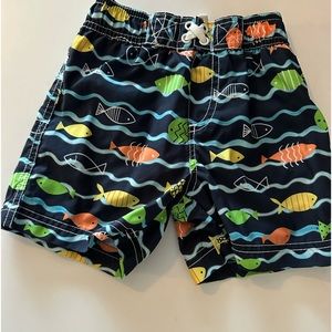 Fishy swim trunks! 18 months